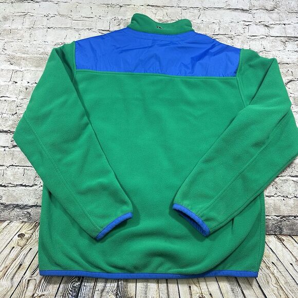 Vineyard Vines Jacket Men’s Large Green/Blue Fleece 1/4 Zip‎ Pullover Casual - Picture 4 of 9